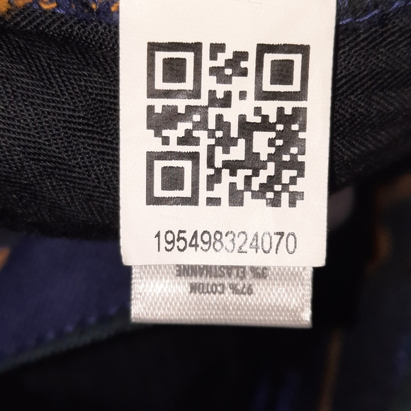 BONOBOS Plaid Golf Pants Trouser Straight Slim Leg Blue Green Yellow Men 30 X 26 - Picture 10 of 13